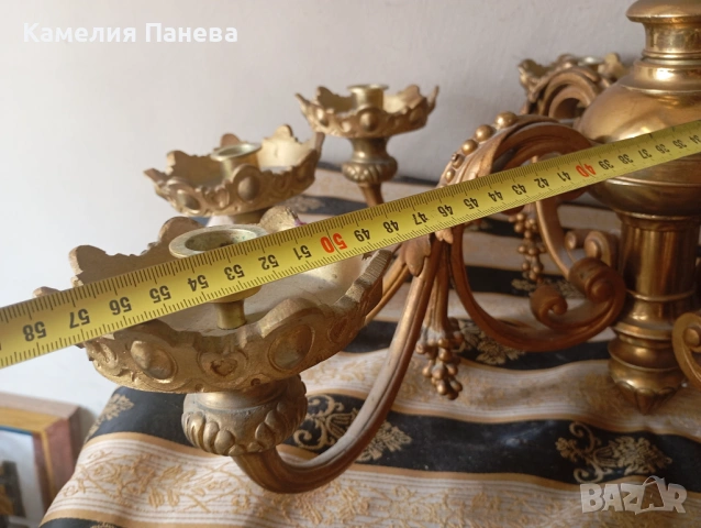 Канделабър,свещник за таван, снимка 7 - Други ценни предмети - 54840336