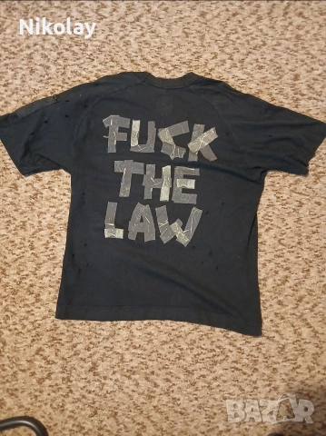 Луда тениска Fuck the law , снимка 2 - Тениски - 54482783