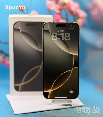ГАРАНЦИОНЕН!!! Apple iPhone 16 Pro Max, 256GB, 5G, Natural Titanium  
