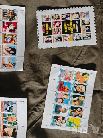 Марки Пиф Pif présente une collection de 50 timbres les héros TV 1989, снимка 3 - Колекции - 54898293