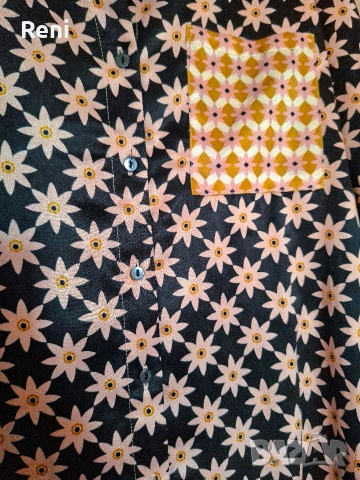 Ефектна риза от сатен VILA, L номер, снимка 5 - Ризи - 54163286