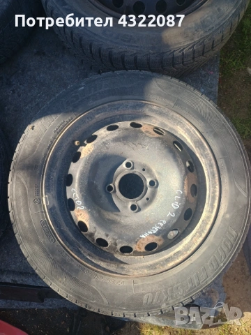 Джанти с гуми 14" Рено Клио 2 1.5 ДЦИ 65к.с 2003г. / Renault Clio 2 1.5 DCI, снимка 2 - Гуми и джанти - 54494054