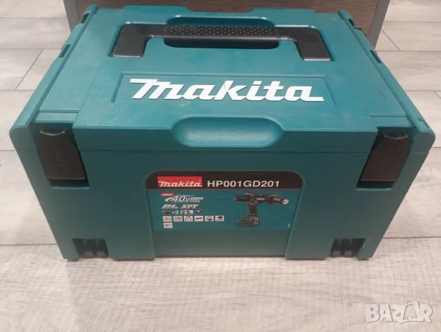 Makita HP001GD202 мощен акумулаторен ударен винтоверт 40V, снимка 6 - Винтоверти - 55618773