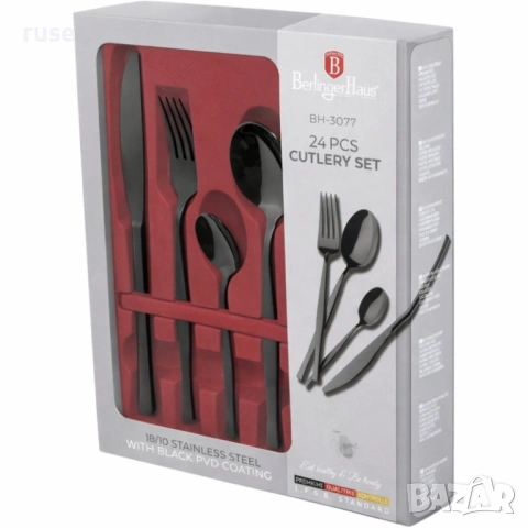 НОВИ! Комплект прибори за хранене Berlinger Haus BH-3077 24 части
