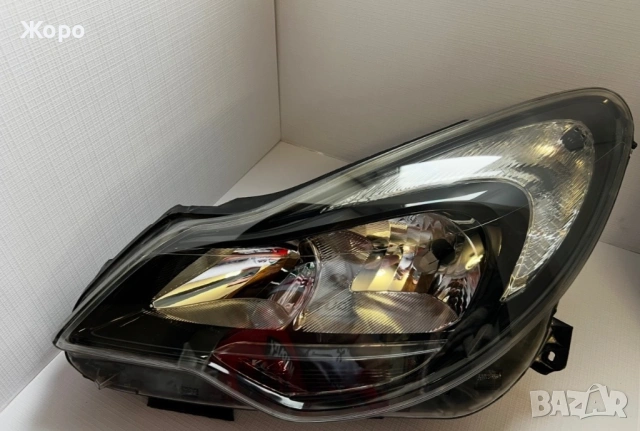 Оригинален ляв фар за Опел корса Д / Opel Corsa D Facelift (2011 – 2014 г.) OEM! GM / Valeo, снимка 11 - Части - 54017147