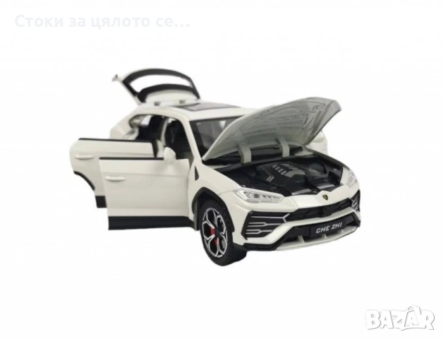 Метален джип Lamborghini Urus – Пушек, звук и светлина, снимка 4 - Коли, камиони, мотори, писти - 55046225