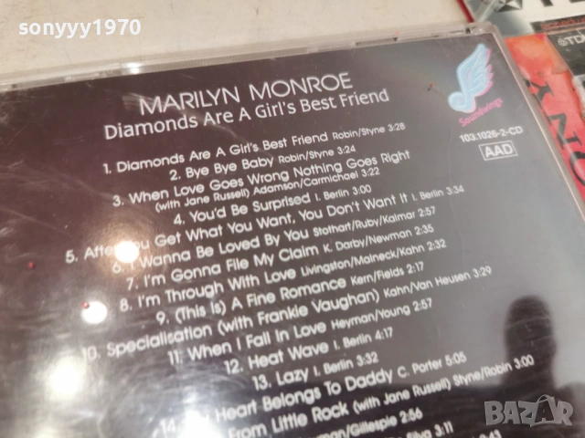MARILYN MONROE CD-ВНОС GERMANY 2905261843H2E6R, снимка 11 - CD дискове - 54714107