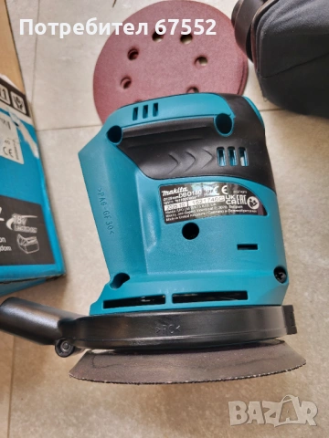 Акумулаторен орбитален шлайф Makita DBO180, LXT, 18 V, 125 мм. Само тяло. 70€ (цената е крайна), снимка 3 - Други инструменти - 54568006