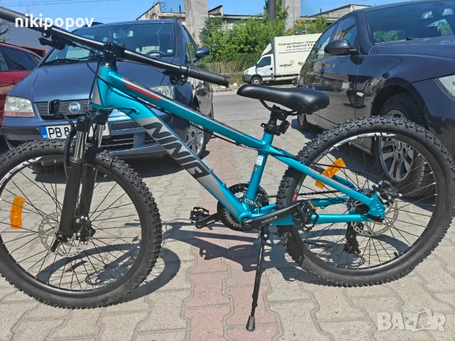 BG Алуминиев велосипед 24" NINJA син нов, снимка 8 - Велосипеди - 55439808