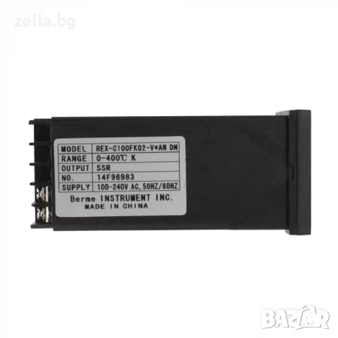 Дигитален терморегулатор REX C100 220V 0-400°C + SSR реле 40A + K-тип сонда 10106, снимка 8 - Друга електроника - 54657802