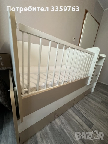 Бебешко легло-люлка с повивалник и шкаф – 110 €, снимка 7 - Кошарки - 55541456