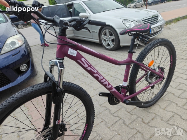 PA Алуминиев велосипед 27.5" HUNTER LADY розов, снимка 6 - Велосипеди - 54493552