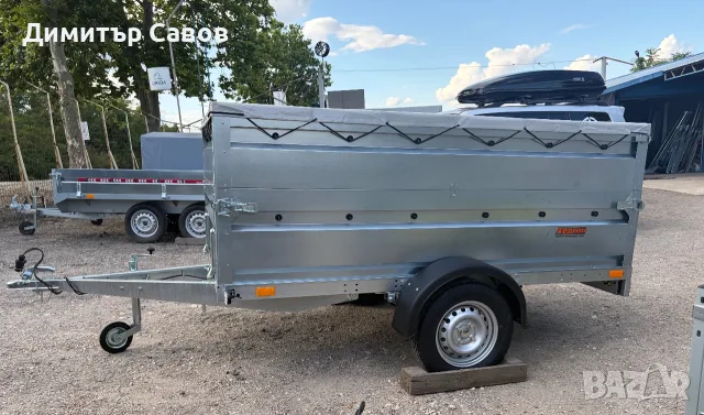 Туристическо, самосвално ремарке Neptun N7-236 PRR с допълнителни канати и плосък брезент до 750kg., снимка 3 - Ремаркета - 55416580