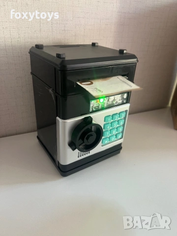 Касичка сейф Moneybox 23545 – с ПИН код, черен цвят, снимка 12 - Образователни игри - 54559025