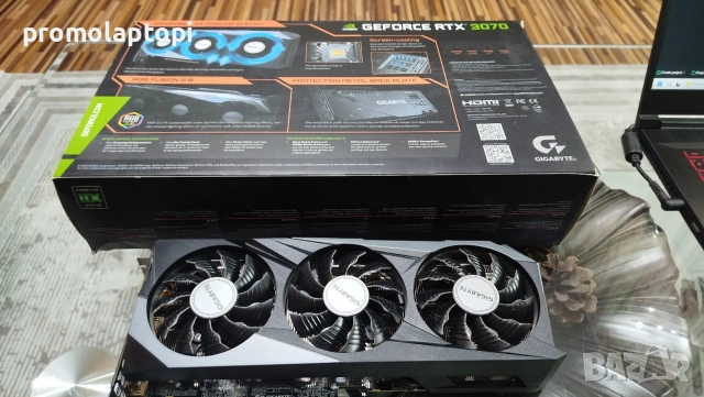 Gigabyte RTX 3070 Gaming OC 8GB – Отлично състояние, снимка 8 - Видеокарти - 53956674