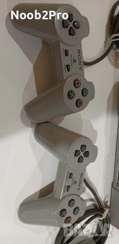 Sony PlayStation 1 (PS1) PAL + 2 Контролера + 2 Memory Card + 2 Игри, снимка 7 - PlayStation конзоли - 54961697
