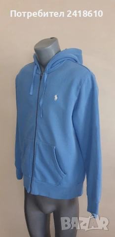 POLO Ralph Lauren Cotton  Full Zip Hoodie Mens Size / М  НОВО!ОРИГИНАЛ! Мъжка Качулка с цял цип, снимка 7 - Суичъри - 54886642