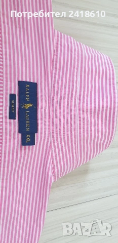 POLO Ralph Lauren Cotton Slim Fit Mens Size 2XL ОРИГИНАЛ! НОВО! Мъжка Риза!, снимка 13 - Ризи - 54767667