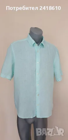 Hugo Boss Rash_2 Len / Лен Regular Fit Mens Size L НОВО ОРИГИНАЛ! Мъжка Ленена Риза., снимка 8 - Ризи - 55278571
