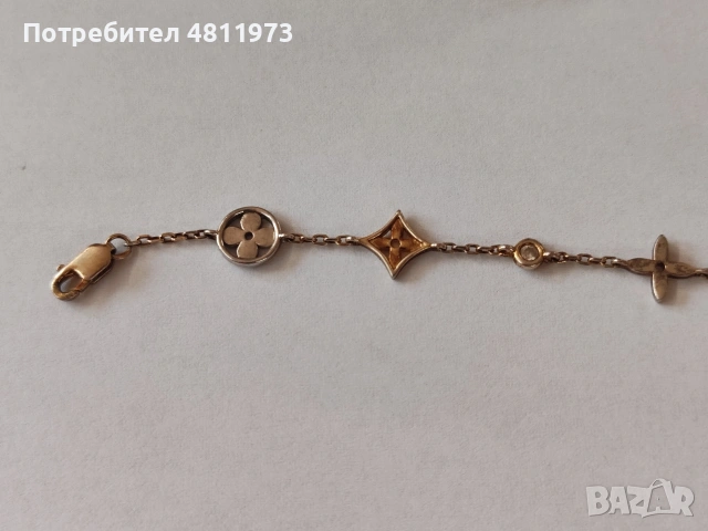 Посребрена гривна Louis Vuitton, снимка 2 - Гривни - 54667719
