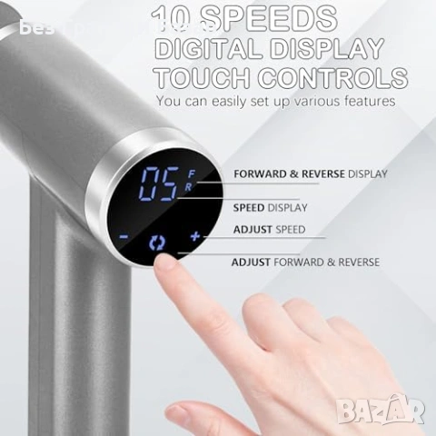 Нов Професионален уред за пети 4500RPM комплект 80 шкурки Електрическа пила 10 скорости педикюр, снимка 4 - Други - 54526730