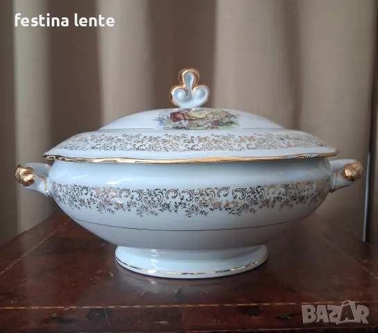 Порцеланов супник Limoges / Франция, снимка 5 - Други - 55618614