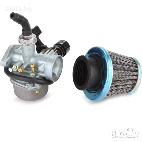 Карбуратор за ATV 50cc 110cc 125cc с ръчен смукач + въздушен филтър 35mm + гарнитури 10250, снимка 11 - Антикварни и старинни предмети - 54661833