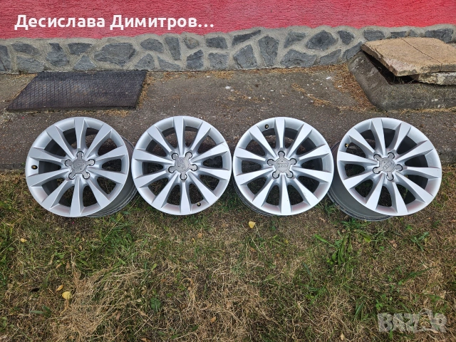 4бр. оригинални лети джанти за AUDI 17ски 5х112 8J ет39, снимка 4 - Гуми и джанти - 55173243