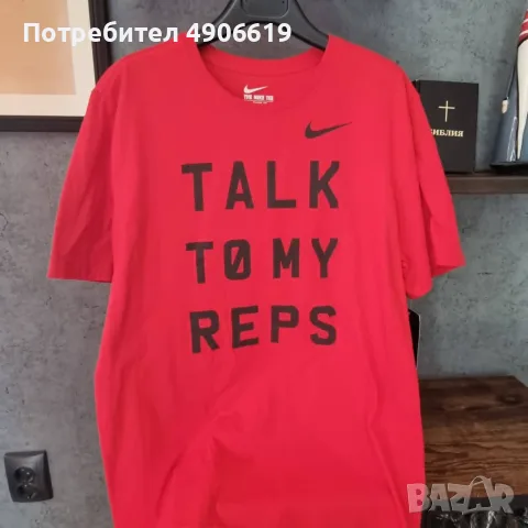 Оригинална спортна тениска Nike за фитнес тренировки Размер L нова с етикет