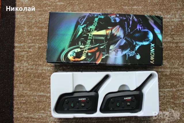 Блутут интерком Xinowy V6/Bluetooth Intercom, снимка 2 - Друга електроника - 30741062