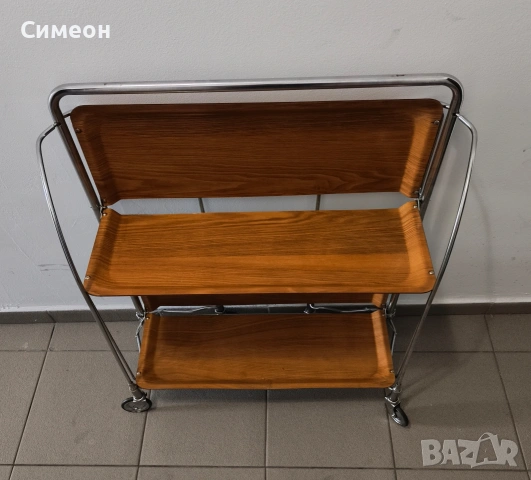 Помощна Сгъваема Масичка за Сервиране, снимка 4 - Маси - 55244966