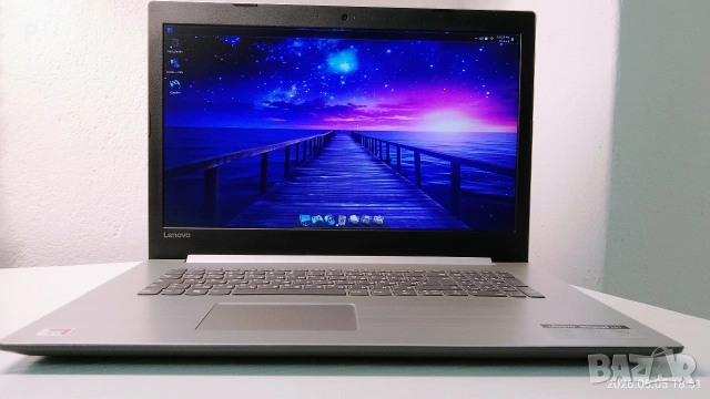 Голям 17" Lenovo/AMD/ 1GB video/8ram/ SSD xapд диск/отлична батерия, снимка 2 - Лаптопи за дома - 54976183