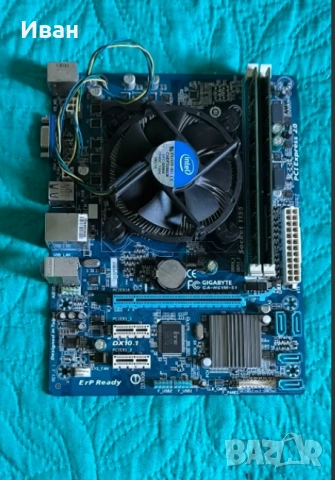 Дънна платка Gigabyte GA-H61M-S1 + Процесор Intel i5-2400 3.10GHz и 16GB DDR3 RAM, снимка 5 - Дънни платки - 55120285