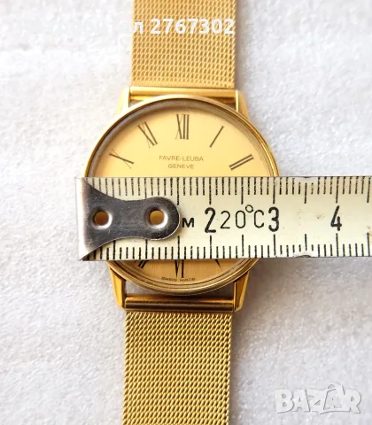 Rare Vintage Favre-Laube Men's Wrist watch-Swiss Made 17 Jewel Hand wind, снимка 11 - Луксозни - 55624003