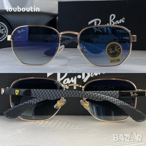 Ray Ban Ferrari 2 цвята мъжки слънчеви очила минерално стъклоло дамски унисекс