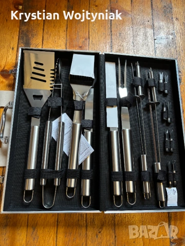 Продавам чисто нов барбекю комплект Grill Meister – 18 части, снимка 3 - Барбекюта - 54669028