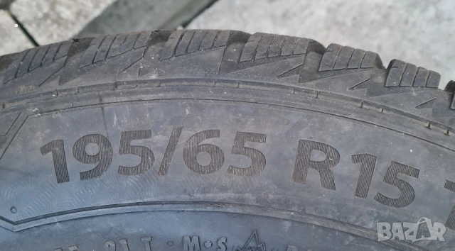4 бр. М+Ѕ гуми 195/65 R15 оригинални железни джанти за Opel (GM) 5х110, снимка 4 - Гуми и джанти - 54899264