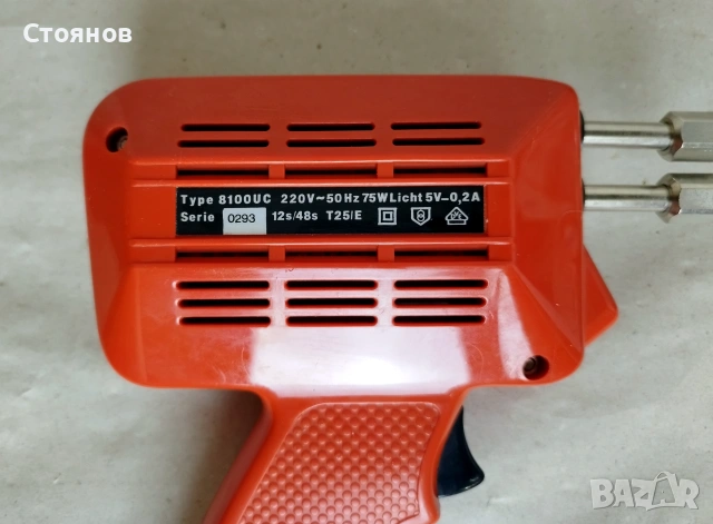 Поялник тип пистолет Weller Expert 8100UC / 75 W / Holland, снимка 3 - Поялници и запояване - 55188108