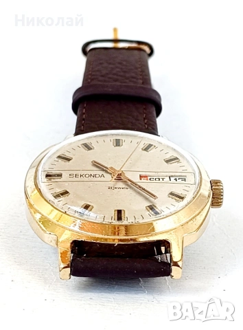 Sekonda - мъжки механичен часовник , снимка 4 - Мъжки - 54892467