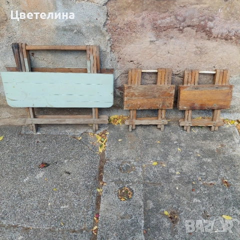 Стъваеми масичка и 2 столчета, снимка 3 - Маси - 54932175