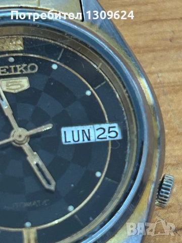 Seiko 5 automatic 17j 7009A от 1973г ПРОФИЛАКТИРАН, снимка 4 - Мъжки - 54396021