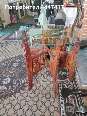 Стара Ориенталка масичка за чай, снимка 4 - Други - 54674890