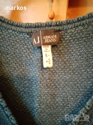 Чисто нов оригинален винтидж топ ARMANI JEANS - Made in Italy, снимка 3 - Елеци - 55148680