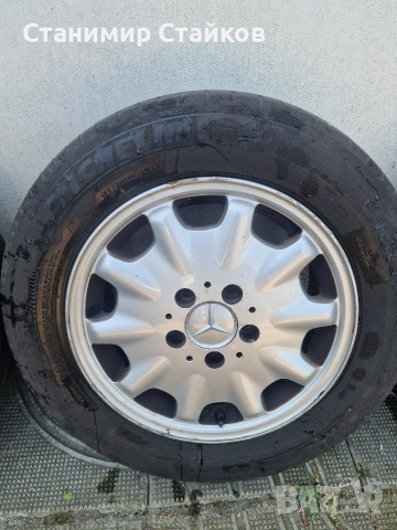 Алуминиеви джанти Mercedes 15", снимка 4 - Гуми и джанти - 54986729