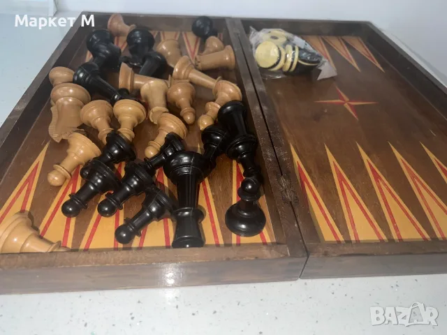 Голям Шах с бакелитов фигури, снимка 9 - Други спортове - 55425013