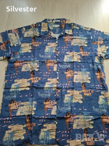 Мъжки маркови ризи с къс ръкав Pierrie Cardin 2XL и Claiborne USA  L., снимка 2 - Ризи - 54767477