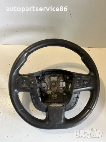 Волан черна кожа с бутони за управление на радиото за Peugeot 508 SW (2012) 96780478ZE OEM