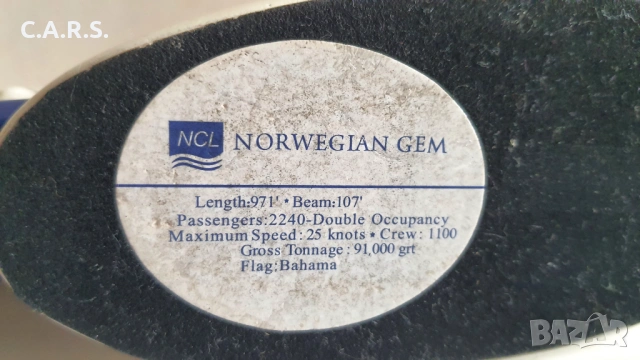Круизен кораб Norwegian Gem Cruise Line NCL , снимка 8 - Колекции - 53961325