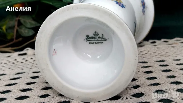 Rosenthal ваза с флорален декор , снимка 3 - Вази - 55366099