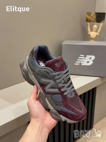 Спортни обувки New Balance 9060 – Burgundy & Grey